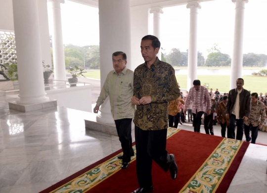 Presiden Jokowi gelar konpers terkait kisruh KPK vs Polri