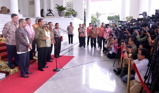 Presiden Jokowi gelar konpers terkait kisruh KPK vs Polri