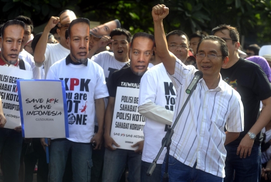 Aksi masyarakat cinta KPK tuntut SP3 untuk Bambang Widjojanto
