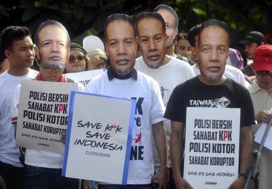Aksi masyarakat cinta KPK tuntut SP3 untuk Bambang Widjojanto