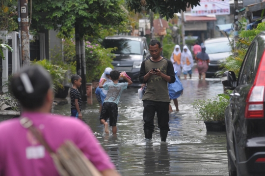 Drainase buruk, kawasan Pramuka sering dilanda banjir