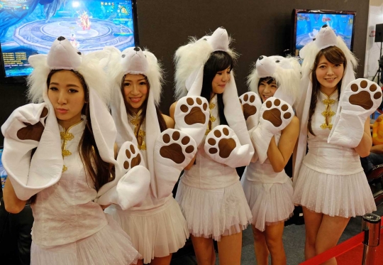 Yang cantik dan seksi di Taipei Game Show 2015