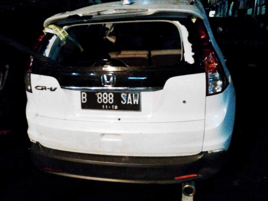 Ini Honda CRV yang dikejar dan ditembaki polisi di Depok