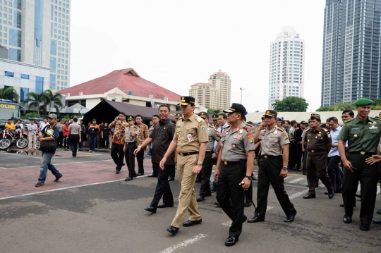 Ahok hadiri gelar barang bukti dan pelaku kejahatan Ibu Kota