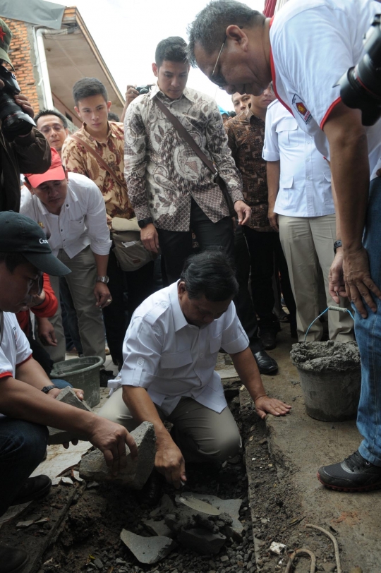 Prabowo letakkan batu pertama pembangunan kantor DPD Gerindra DKI