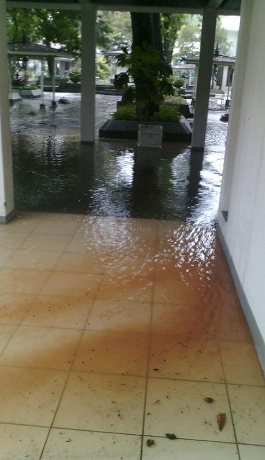 Kompleks Istana Kepresidenan kebanjiran