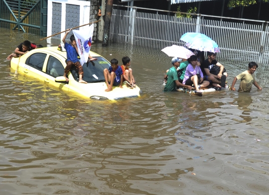 Kawasan Grogol menjadi yang terparah dilanda banjir