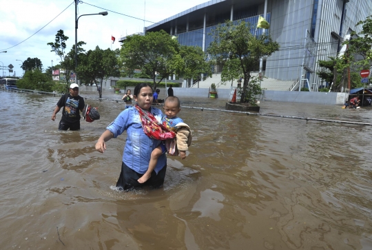 Kawasan Grogol menjadi yang terparah dilanda banjir