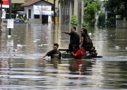 Kawasan Grogol menjadi yang terparah dilanda banjir