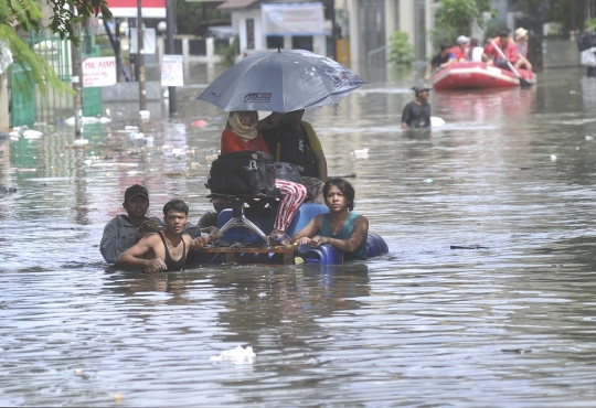 Kawasan Grogol menjadi yang terparah dilanda banjir