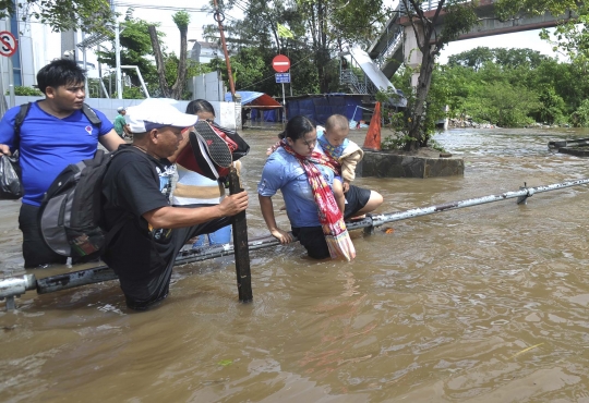 Kawasan Grogol menjadi yang terparah dilanda banjir