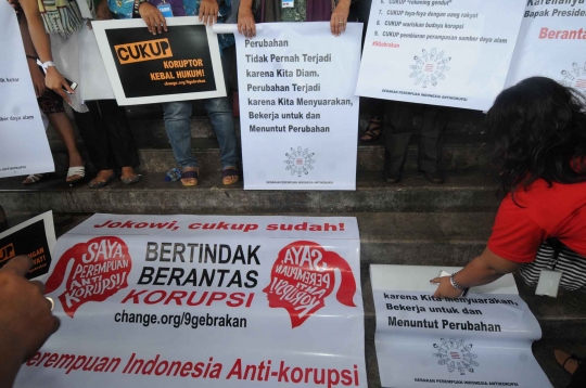 Dukung KPK, aktivis perempuan desak Jokowi ikut berantas korupsi