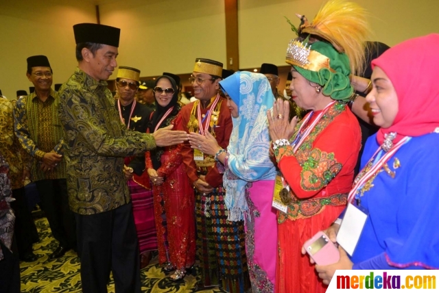 Foto : Hadiri KUII di Yogya, Presiden Jokowi pidato di 