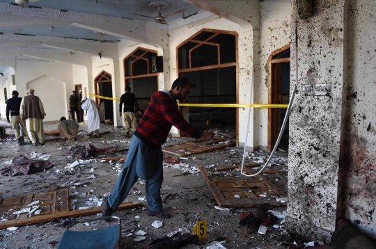 Sadis, masjid di Pakistan dibom saat Jumatan, 18 orang tewas