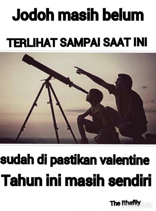 Ini meme ledek jomblo kesepian saat Valentine yang bikin ngakak