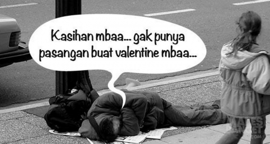 Ini meme ledek jomblo kesepian saat Valentine yang bikin ngakak