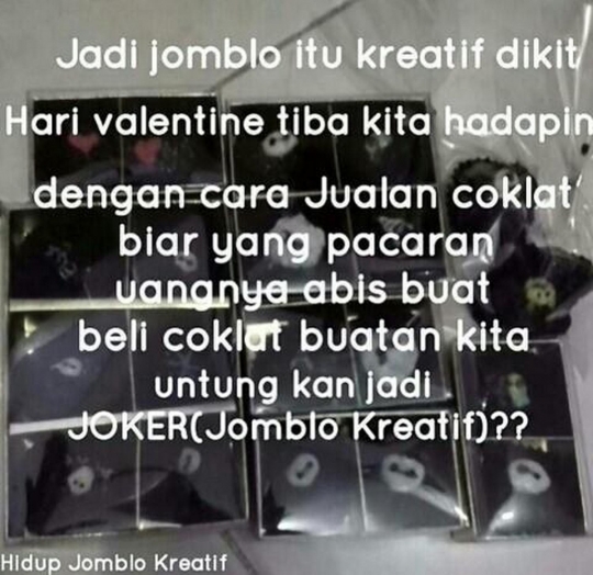 Ini meme ledek jomblo kesepian saat Valentine yang bikin ngakak