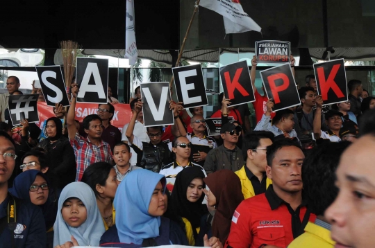 Antusias rakyat berbondong dukung KPK dan tolak pencalonan BG