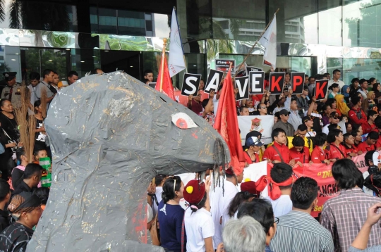 Antusias rakyat berbondong dukung KPK dan tolak pencalonan BG