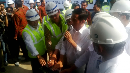 Jokowi dan Ahok resmi lanjutkan proyek sodetan Ciliwung-KBT