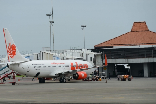 Aktivitas pesawat Lion Air di Bandara Soekarno-Hatta