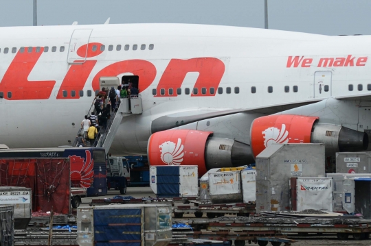 Aktivitas pesawat Lion Air di Bandara Soekarno-Hatta