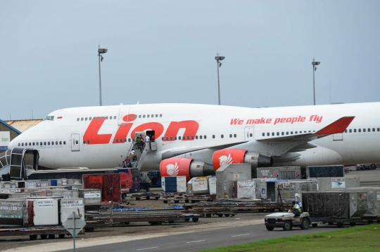 Aktivitas pesawat Lion Air di Bandara Soekarno-Hatta