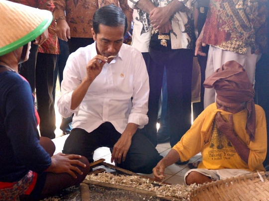 Usai peresmian, Jokowi blusukan ke TPI Panimbangan Tanjung Lesung