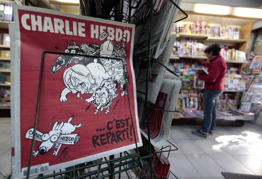 Kembali terbit, ini karikatur sampul edisi terbaru Charlie Hebdo