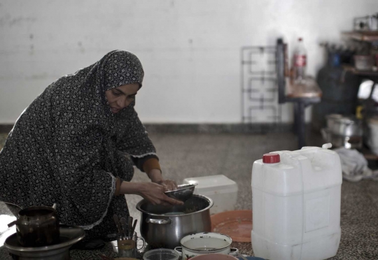 Meratapi kehidupan warga Gaza masih mengungsi di gedung sekolah