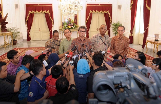 Jokowi terima kunjungan para pimpinan KPK di Istana