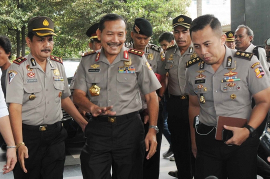 Plt Kapolri Badrodin Haiti hadiri rapat penegakan hukum di KPK