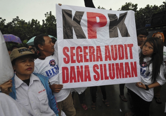 Aksi massa Barisan Insan Muda dukung Ahok lawan DPRD