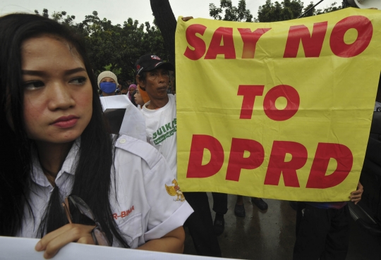 Aksi massa Barisan Insan Muda dukung Ahok lawan DPRD