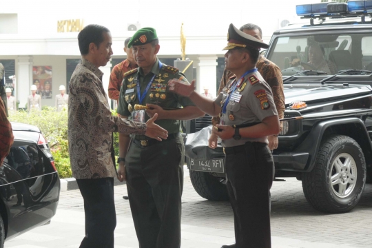 Presiden Jokowi hadiri Rapim TNI-Polri 2015