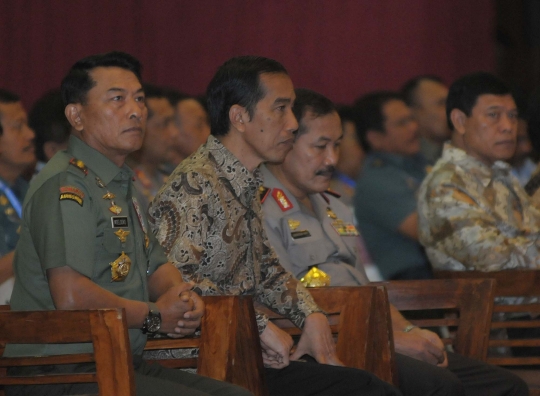 Presiden Jokowi hadiri Rapim TNI-Polri 2015