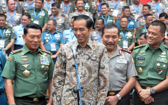 Presiden Jokowi hadiri Rapim TNI-Polri 2015