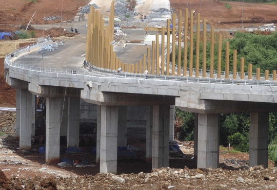 Menengok pembangunan jembatan penghubung Cinere-Pondok Cabe