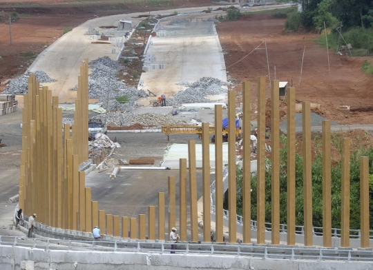 Menengok pembangunan jembatan penghubung Cinere-Pondok Cabe