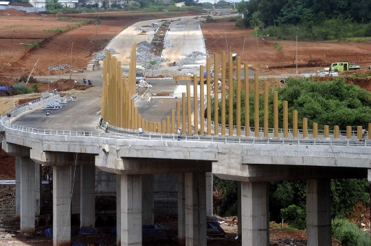 Menengok pembangunan jembatan penghubung Cinere-Pondok Cabe