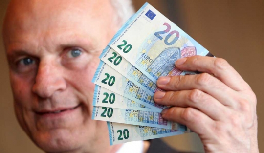 Jerman kenalkan desain baru pecahan uang 20 euro
