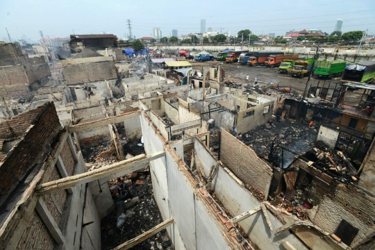 Kondisi ratusan rumah di Kebon Melati ludes dilalap si jago merah