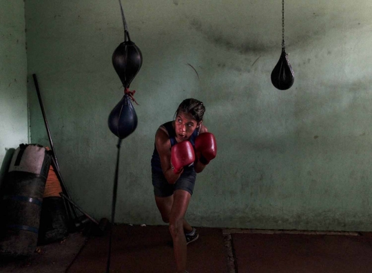 Kerap alami kekerasan, wanita muda di Nikaragua ikut latihan tinju