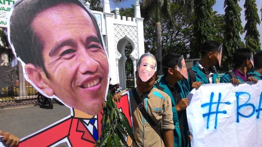 Aksi demo mahasiswa Aceh 'bangunkan' Jokowi dari tidur