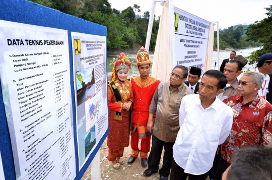 Presiden Jokowi resmikan pembangunan Bendungan Keureuto Aceh