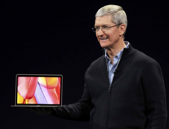 Ini wujud MacBook terbaru Apple, sangat tipis didesain tanpa kipas