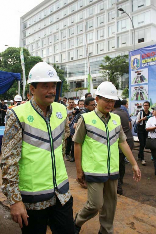 Resmikan jalan layang Transjakarta, Wagub Djarot ikut ngebor