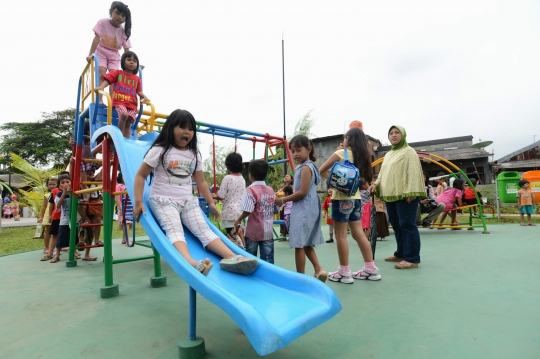 Potret keceriaan anak-anak bermain di Taman Pintar Pulogadung