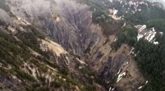 Ini lokasi jatuhnya pesawat Germanwings di Pegunungan Alpen