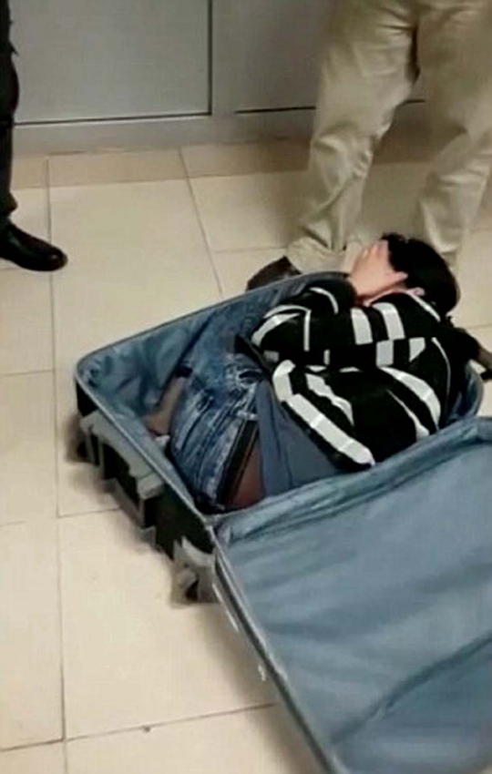 Dideportasi, wanita ini nekat ke Turki dengan ngumpet di dalam koper